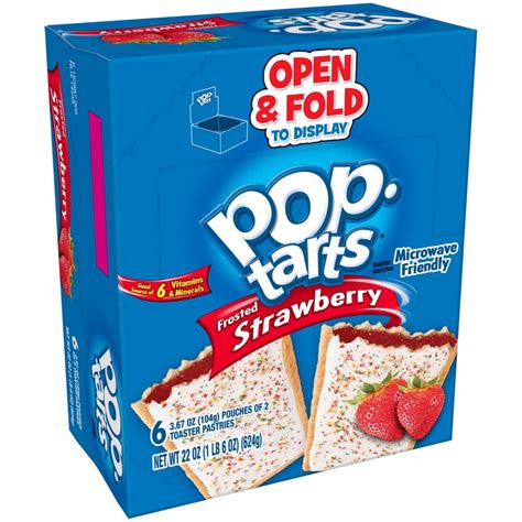 Pop Tarts Frosted Strawberry Flavored 22 Oz 12 Ct