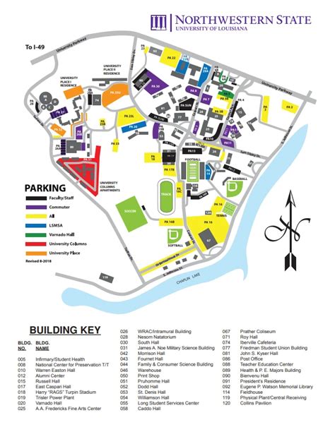 Northwestern State University Campus Map Allmaps Preserving Every