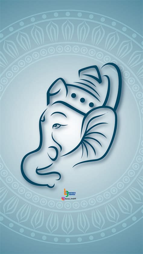 Ganesh Wallpaper With Blue Background - Infoupdate.org