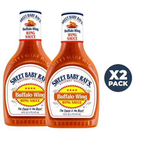 Sweet Baby Ray S Buffalo Wing Sauce 16oz Pack Of 2 Walmart