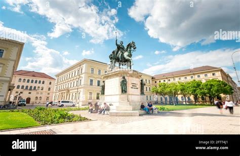 Statue Of King Ludwig 1 King Of Bavaria Stock Videos And Footage Hd And