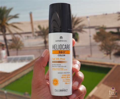 Sunscreen Review Heliocare Bronze Gel Oil Free Spf Twindly