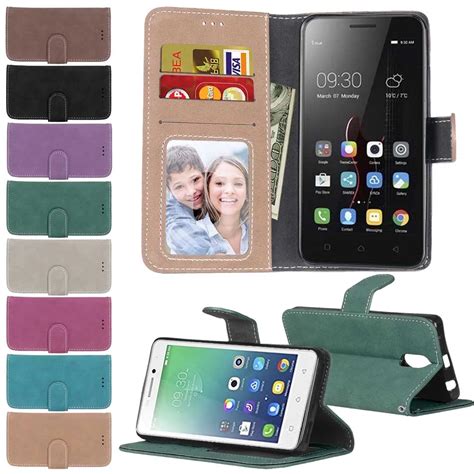 Matte Leather Case For Lenovo Vibe K Power Retro Phone Case Bag Fundas