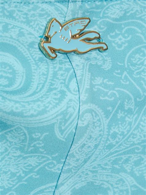 ETRO Paisley Print Triangle Bikini Set Etro