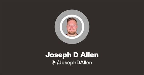 Joseph D Allen Instagram Facebook Linktree