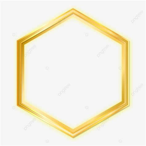 Golden Hexagonal Frame