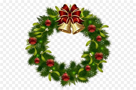 Christmas Wreath Vector Transparent Background Clip Art Library