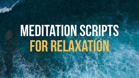 Meditation Scripts For Relaxation Myrelaxationonline