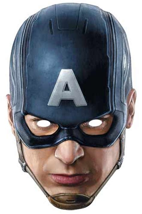 Captain America From Marvels The Avengers Single Card Party Face Mask