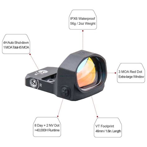 Red Dot Frenzy 1x20x28 SCRD 35 3 MOA Vector Optics Bazar Do Airsoft