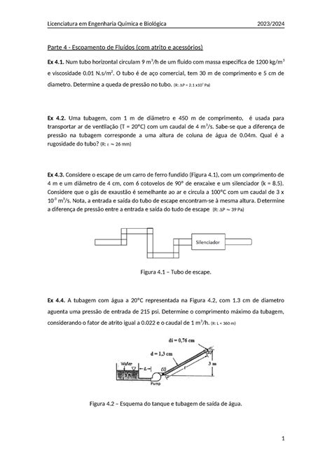 Exerc Cios Extra Cap Tulo 4 Nova Versao Licenciatura Em Engenharia