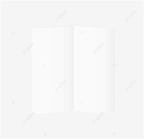 White Blank Folded Paper White Design Illustration Vector White