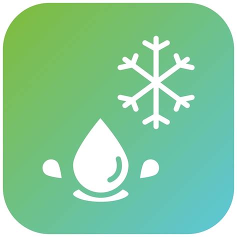 Dise O Vectorial Estilo Del Icono De Agua Fr A Vector Premium