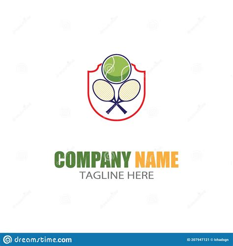 Tennis Sport Logo Icon Design Badge Template Stock Vector