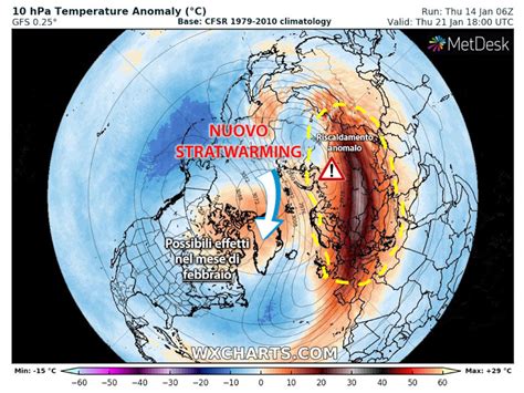 Meteo Stratwarming In Atto Sull Italia Probabile Altra Ondata Di