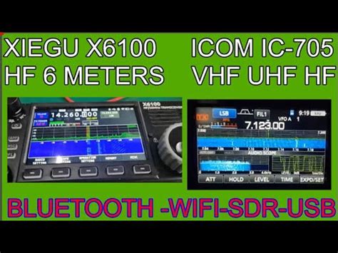 Icom Ic Xiegu X Sdr Side By Side Youtube