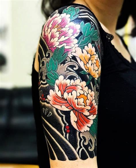 Japanese Ink K On Instagram “japanese Half Sleeve Tattoo By Horimitsu Cool Half