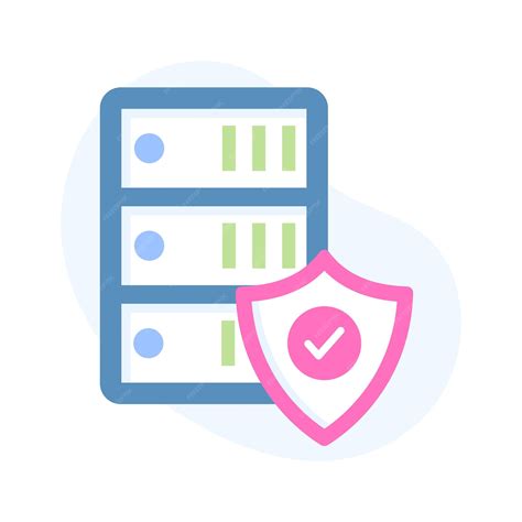 Escudo de proteção com servidores de banco de dados mostrando o