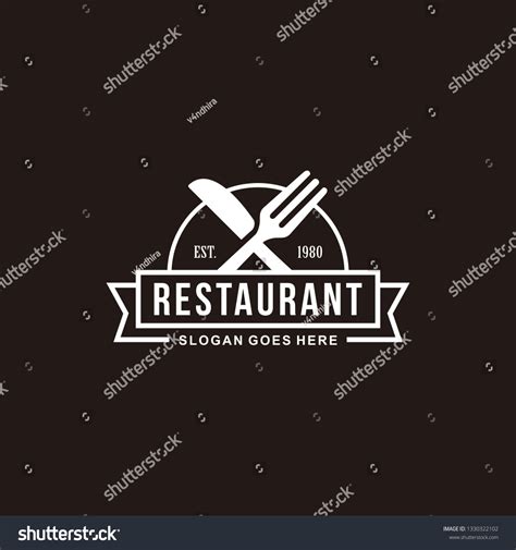 Restaurant Resto Food Court Cafe Logo Vector De Stock Libre De