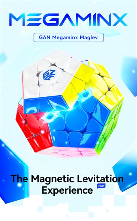 Gan Megaminx Maglev Stickerless Uv Coated Grey Mastercubestore