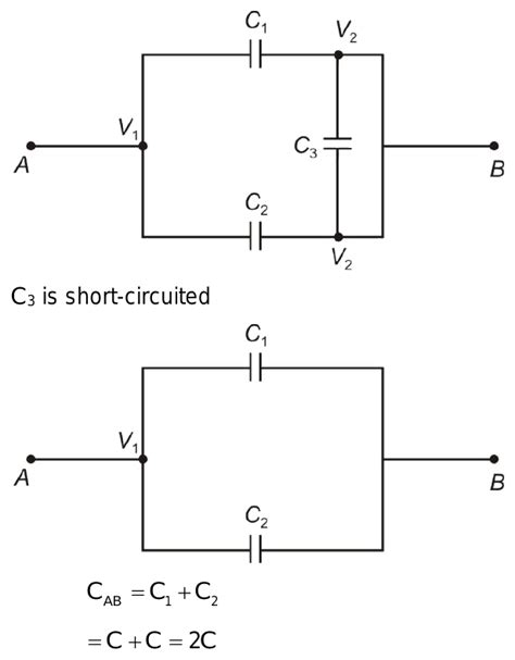 The Equivalent Capacitance Of The Combination Of Three Capacitors