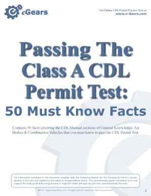 Fillable Online Get Online Cdl Permit Practice Tests At Fax Email Print