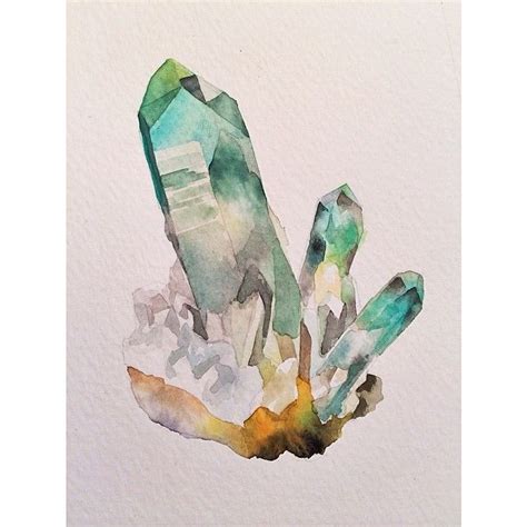 Songdancedesign Friday Crystal Paintin Watercolor Quartz