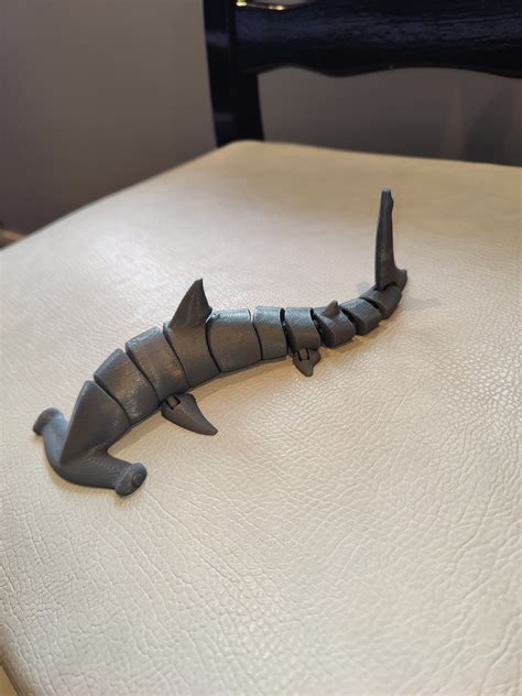 D Printed Flexi Hammerhead Shark Print In Place Cults