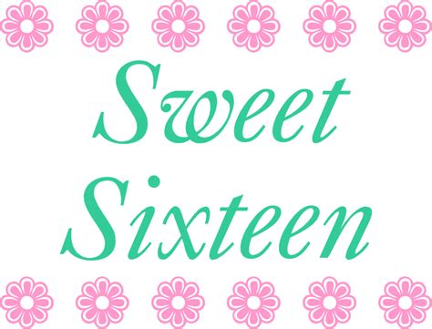 Free Sweet 16 Png Download Free Sweet 16 Png Png Images Free Cliparts