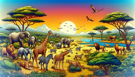 Animaux De La Savane Espèces Et Habitats Infoanimaux