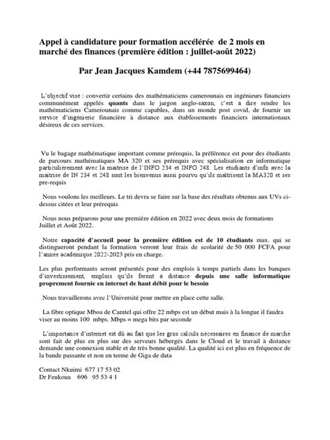 stage finance mathematiques