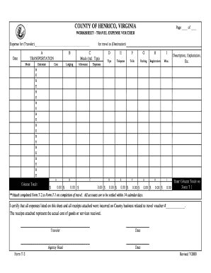 Fillable Online Co Henrico Va Attach Completed Form T To Form T