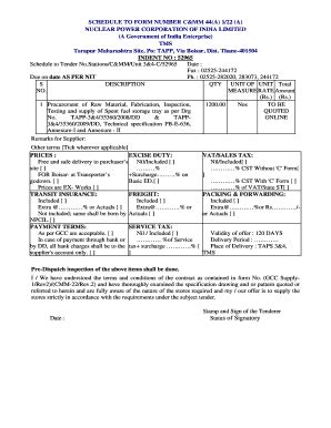 Https Npcil Etenders In Fill Online Printable Fillable Blank