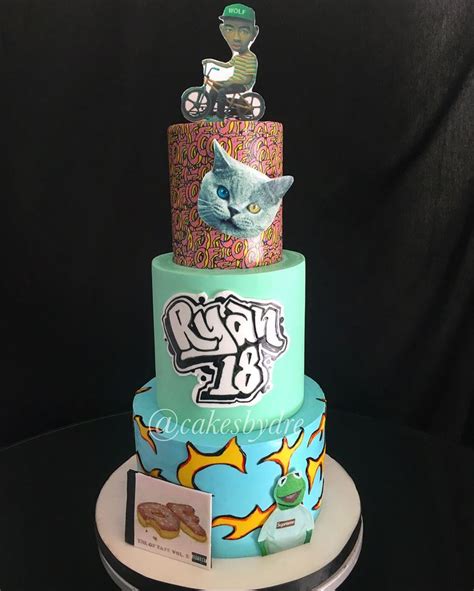 Tyler The Creator Themed Cake Pretty Birthday Cakes Cute Birthday