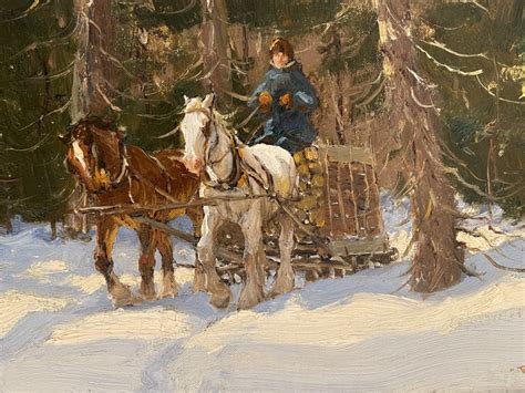 Frederick Simpson Coburn Logging In Winter 1933 Artworks Alan