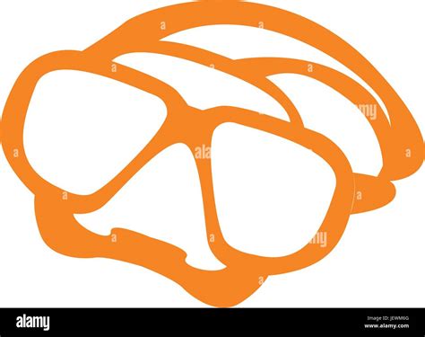 Isolated Snorkel Silhouette Stock Vector Image Art Alamy