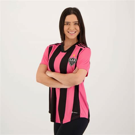 Camisa Adidas Atlético Mineiro Outubro Rosa 2022 Feminina FutFanatics