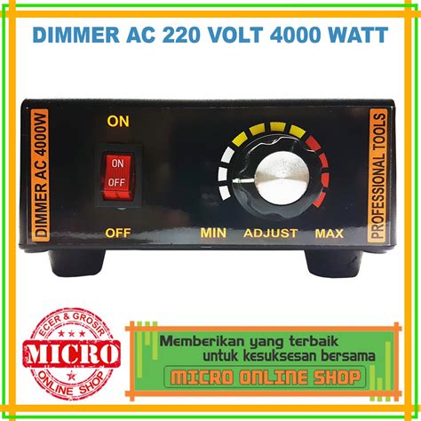 Jual Dimmer AC 220 Volt 4000 Watt Pengatur Kecepatan 220 Volt 4000