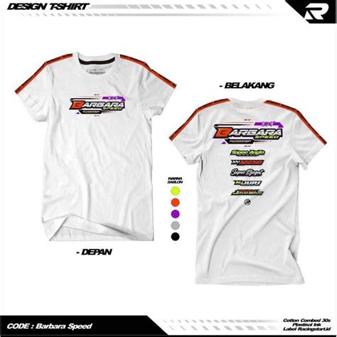 Jual KAOS BARBARA SPEED KAOS BARBARA X RACING START KAOS BARBARA