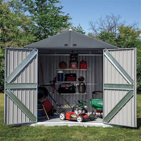 Arrow Elite 8 X 6 Steel Storage Shed Anthracite Citywide Shop