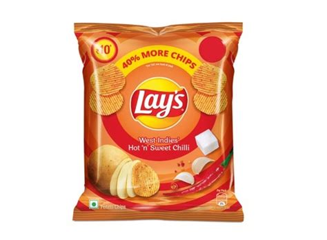 Vegetarian Lay S Potato Chips With Hot N Sweet Chilli Flavor Gram Pack Packaging Size