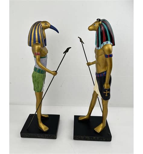 At Auction: Egyptian God Statues