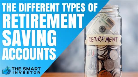 The Different Types Of Retirement Saving Accounts Youtube