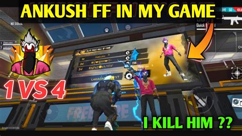 Ankush Free Fire In My Game Team Up With Ankush Free Fire Ankush