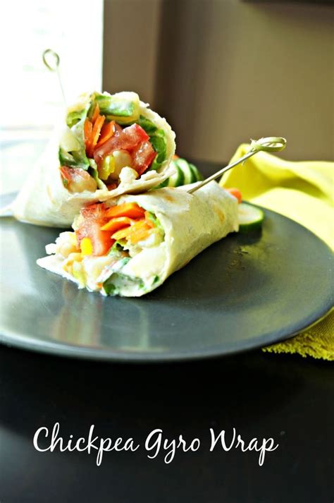 Vegetarian Chickpea Gyro Wrap Recipe