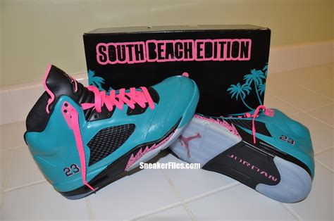 Air Jordan V 5 Retro South Beach Custom Sneakerfiles