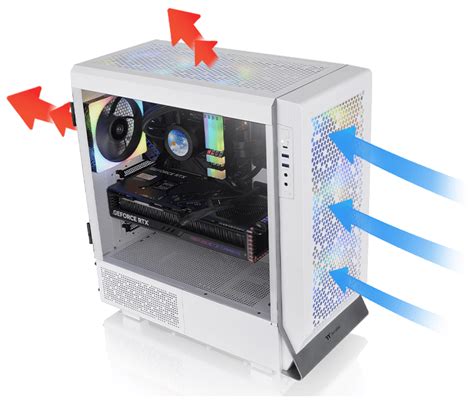 Thermaltake Ceres 500 TG ARGB Snow Mid Tower Chassis