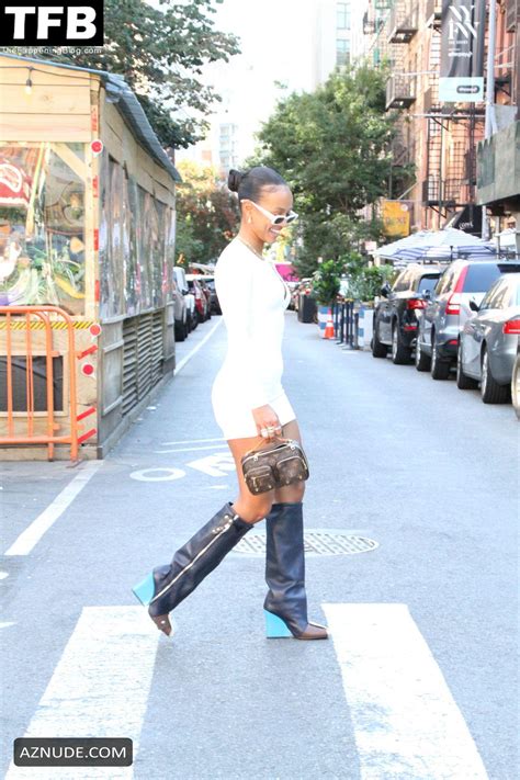 Karrueche Tran Sexy Seen Wearing A Hot Dress And Flaunting Her Hot Cleavage While Getting Lunch