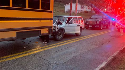 No Injuries Reported After School Bus Rear Ended By Vehicle In Putnam