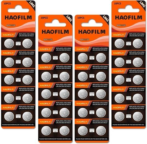 Aofilm Lr41 Ag3 392 384 192 Advanced Alkaline Battery 40 Pack 1 5v Round Coin